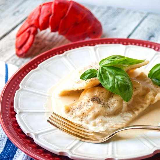 Homemade Lobster Ravioli