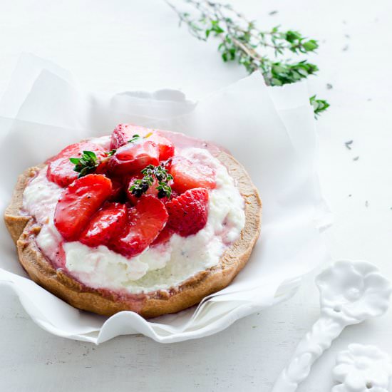 Roasted Strawberry-Thyme Pastries