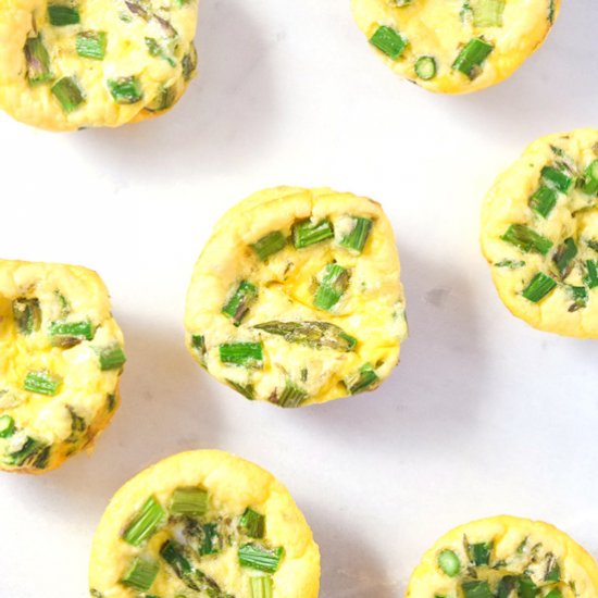 Parmesan Asparagus Egg Muffins