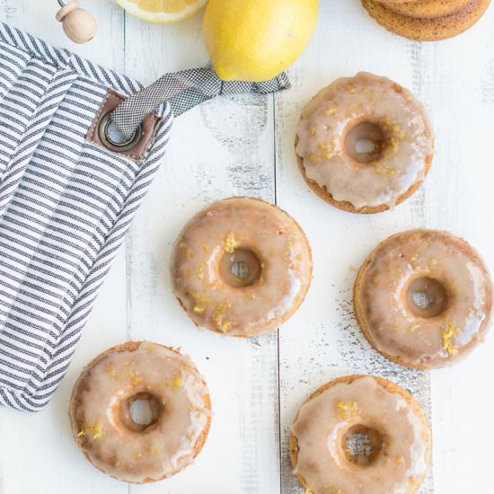 Lemon Poppy Seed Doughnuts