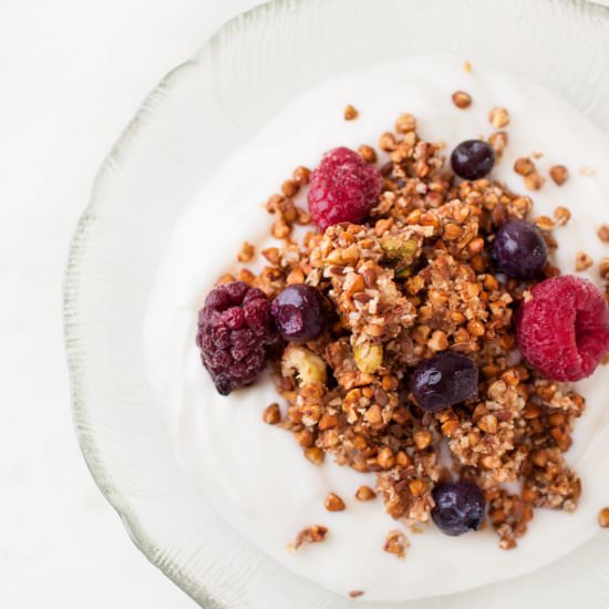 GF Spiced Buckwheat Granola