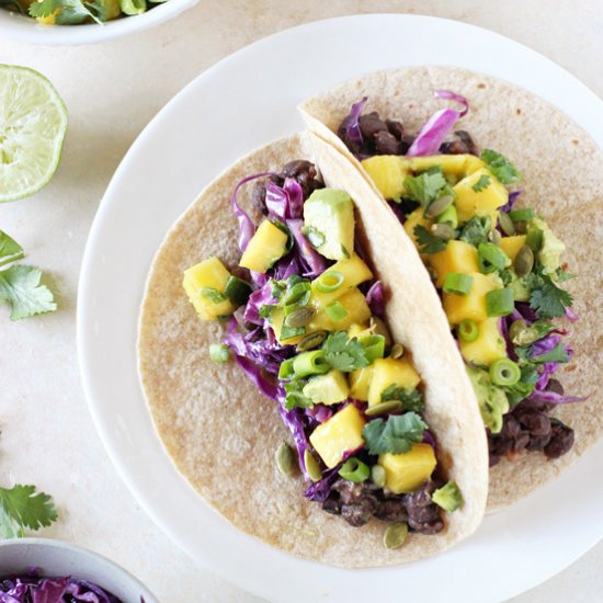 black bean tacos