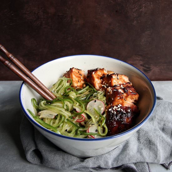 Cucumber “Noodle” & Radish Salad