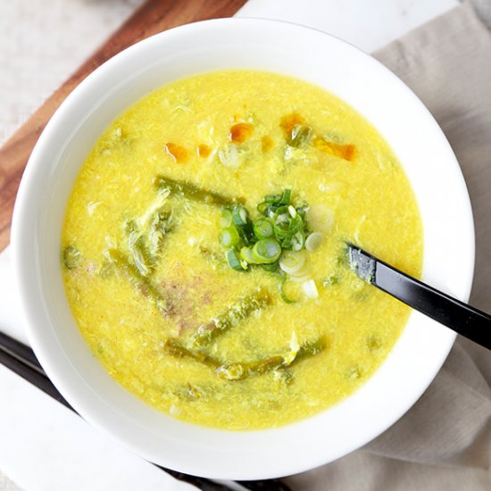 Asparagus and Lemon Egg Drop Soup