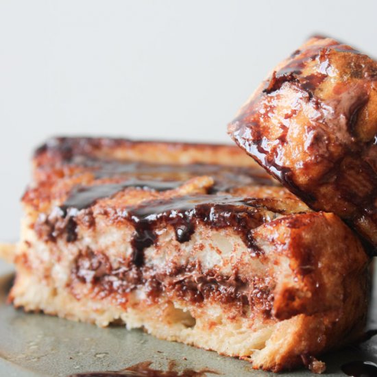 Nutella Stuffed French Toast