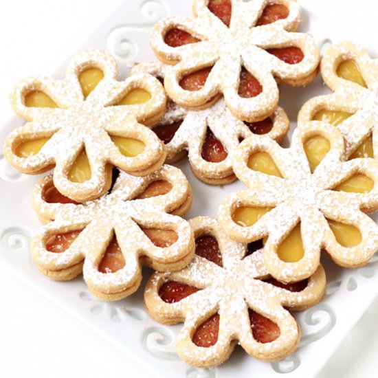 Linzer Cookie Daisies