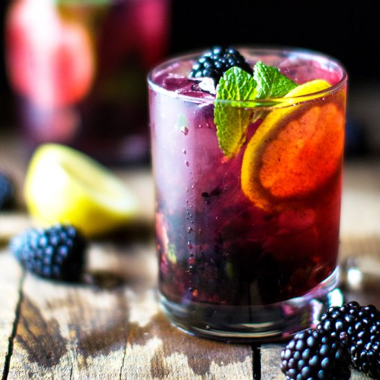 Blackberry and Lemon Gin & Tonic