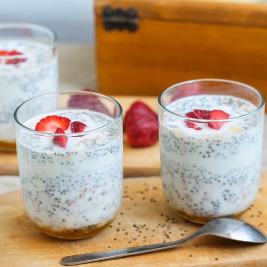 Chia Pudding with Strawberry