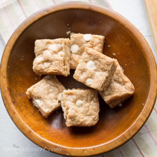 Coconut Rum Blondies