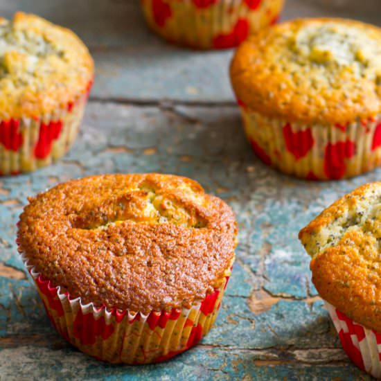 Passionfruit Poppyseed Muffins