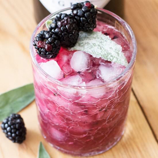 Blackberry Sage Gin Smash