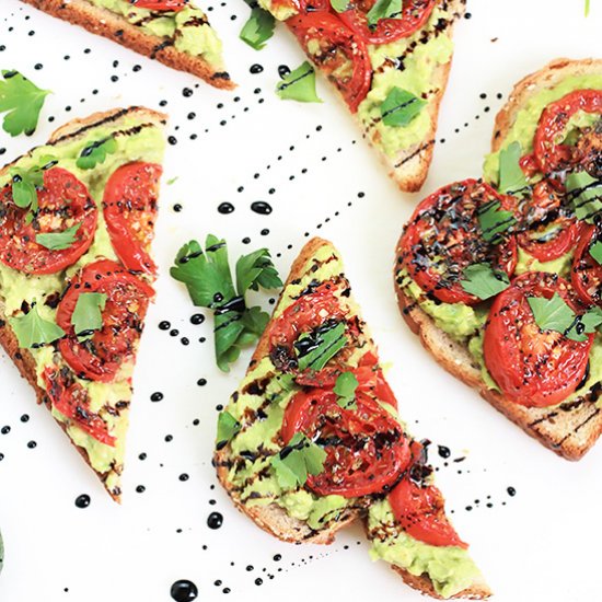 Roasted Tomato Avocado Toast