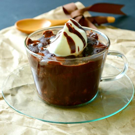 Microwave Fudge Brownie in a Mug