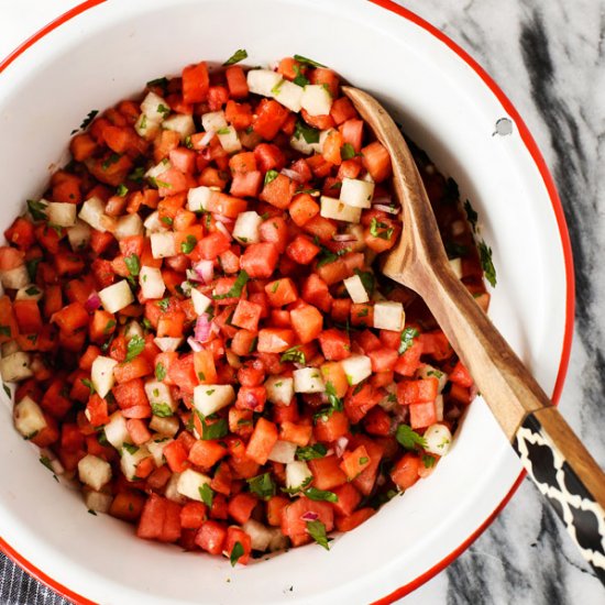 Watermelon Jicama Salsa