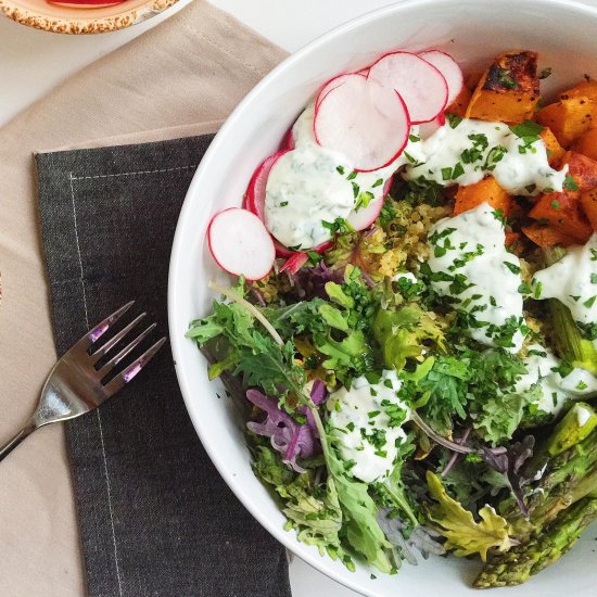 Quinoa & Roasted Sweet Potato Bowl