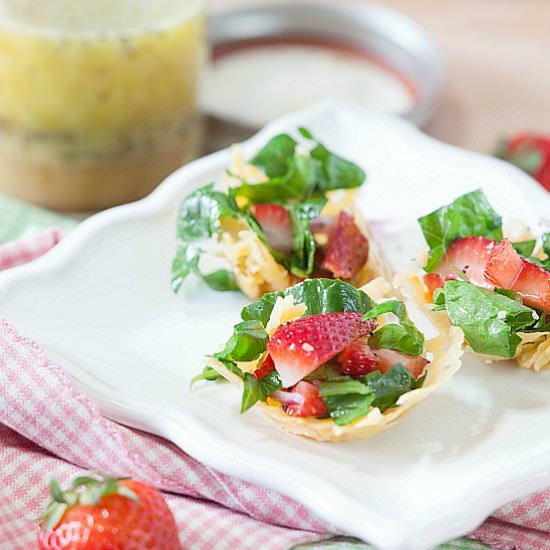 Strawberry Poppyseed Gouda Cups