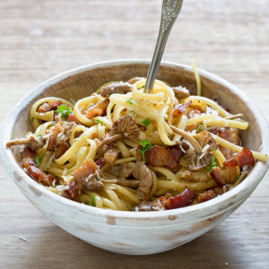 Bacon Mushroom Pasta