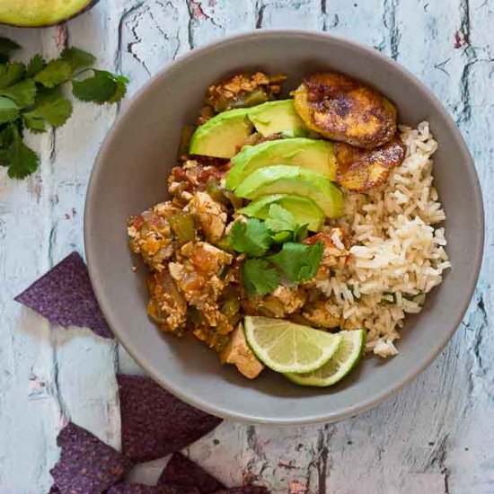 VEGETARIAN SOFRITAS BURRITO BOWLS