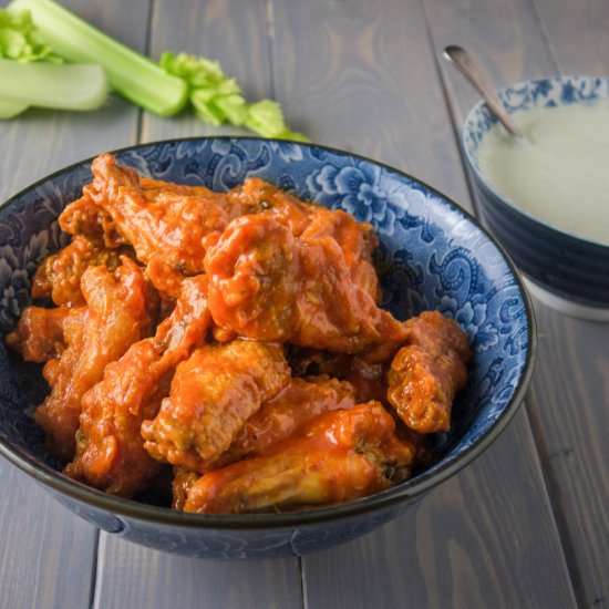 Buffalo Wings with Blue Cheese Dip