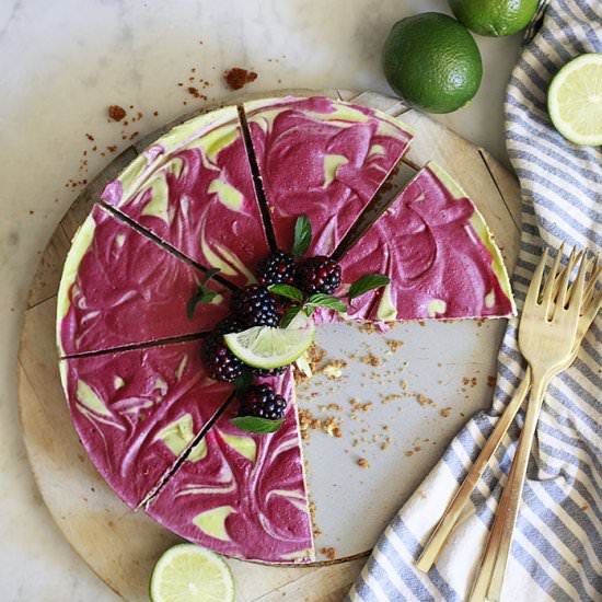 Vegan Blackberry Key Lime Pie