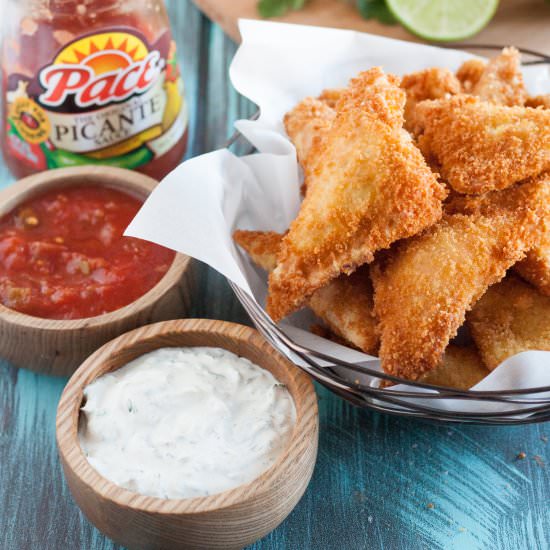 Cheesy Chicken Fried Ravioli