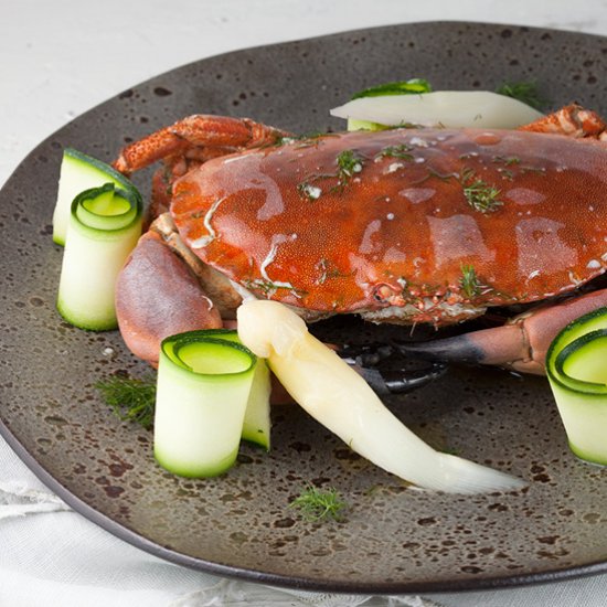 Steamed North Sea Crab