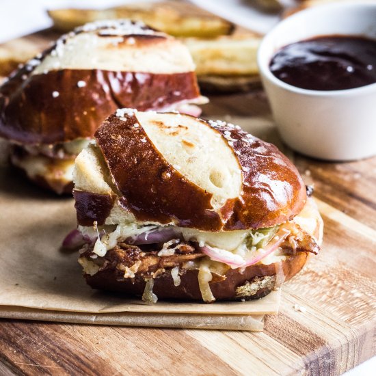 Cherry BBQ Chicken Grilled Cheese