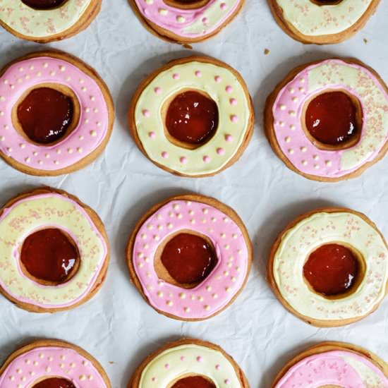 Strawberry Shortbread Cookies