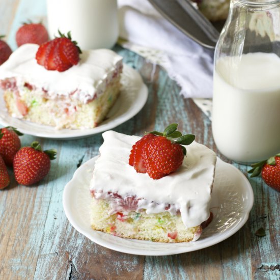 Strawberry Poke Cake