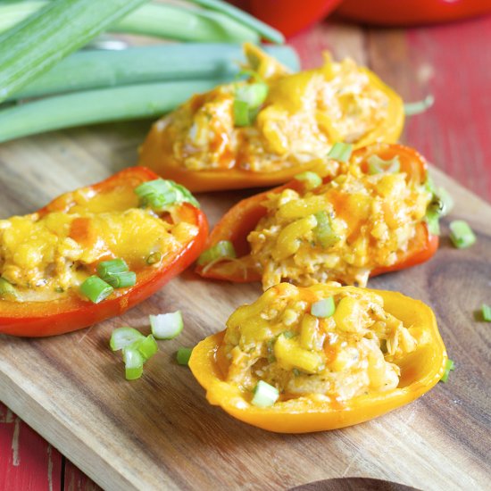 Buffalo Chicken Stuffed Peppers