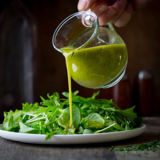 Chive Oil Salad Dressing