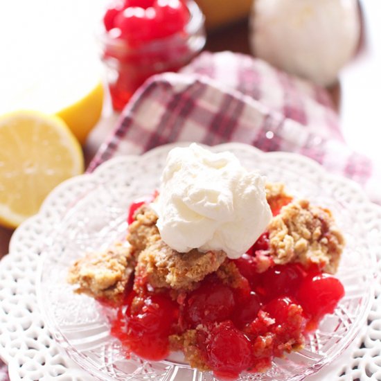 Double Cherry Dump Cake For Two