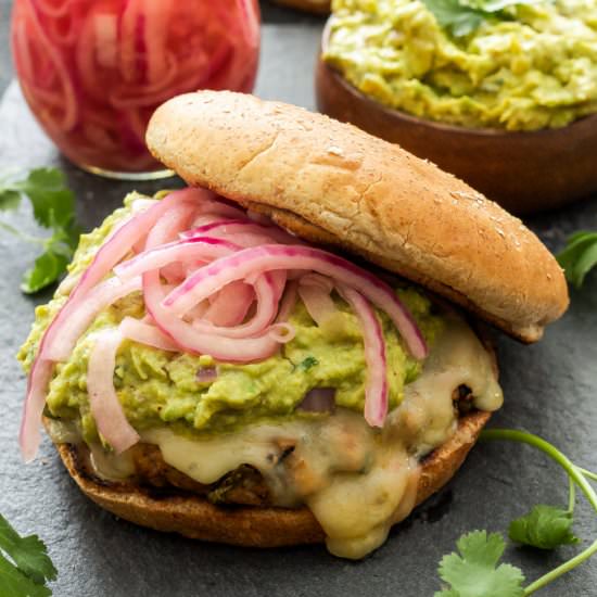 Green Chile Turkey Burgers