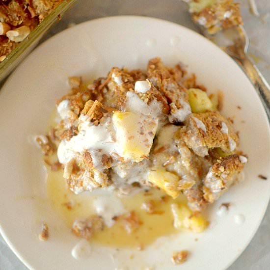 Coconut Pineapple French Toast Bake