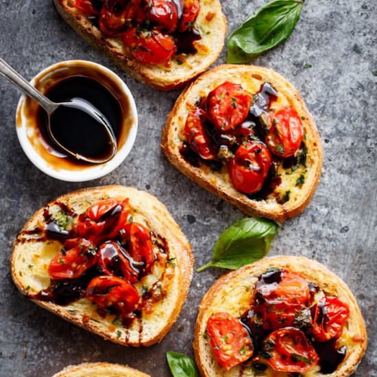 Tomato Caprese Garlic Breads