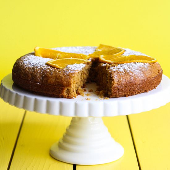 Vegan Orange Almond Olive Oil Cake