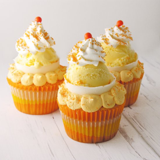 Orange Creamsicle Cupcakes