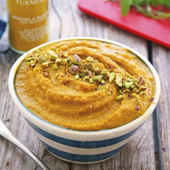 Turmeric Mashed Sweet Potatoes