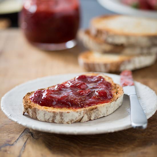 8 minute strawberry jam