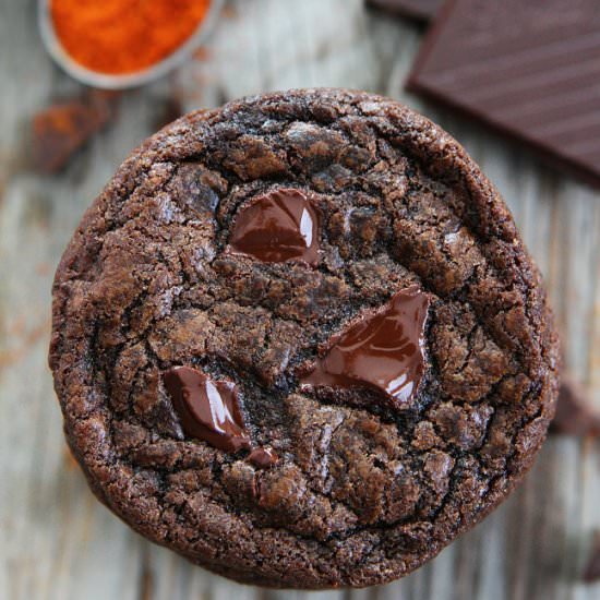 Dark Chocolate Chili Cookies