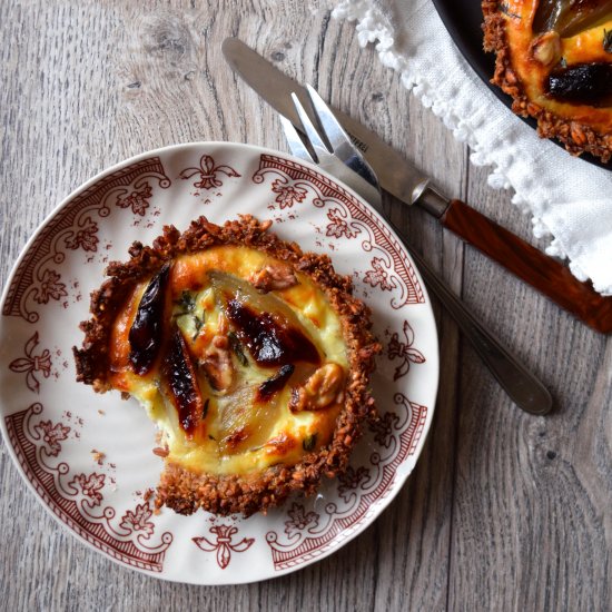 Shallots and Goat Cheese Tartlets