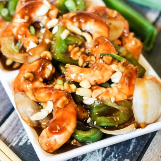 10 Minute Spicy Shrimp Stir Fry