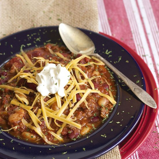 Homemade Slow Cooker Chili