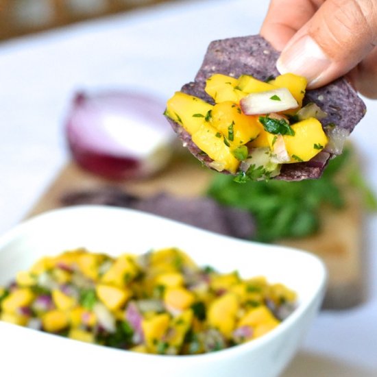 5 Ingredient Mango Salsa