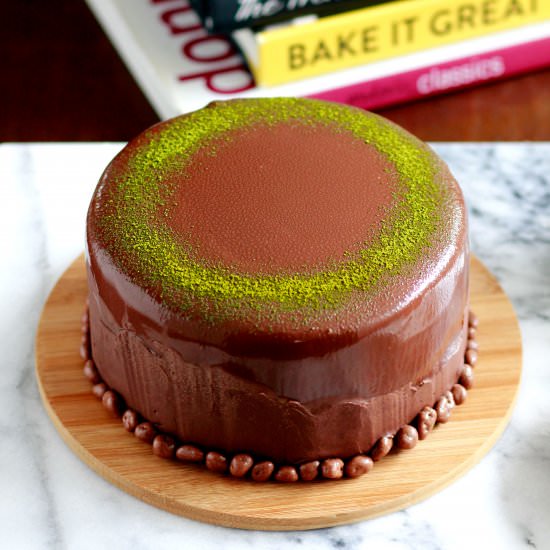 Dark Chocolate Matcha Cake