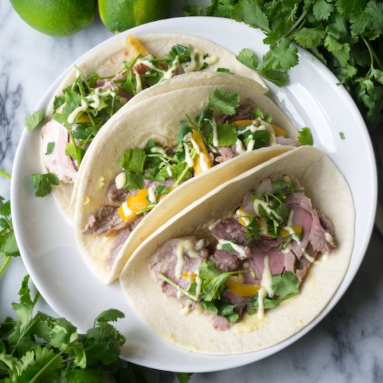 Lamb Tacos with Fenugreek Aioli