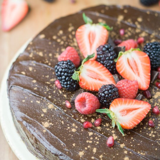 Healthy Flourless Chocolate Cake