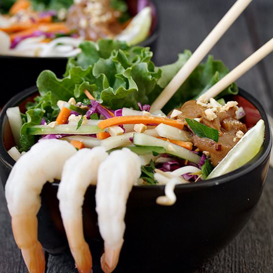 Shrimp Summer Roll Salad