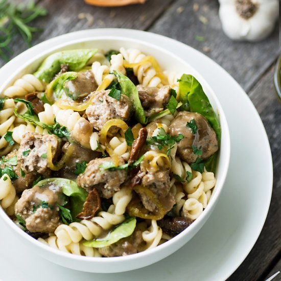 Italian Sausage and Porcini Rotini