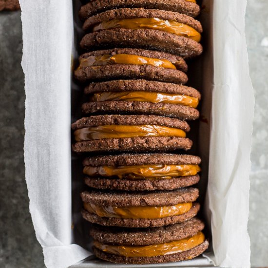 Mexican Chocolate Sandwich Cookies